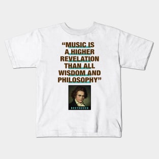 Beethoven Quotes Kids T-Shirt